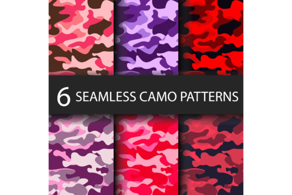 6 Pack Camouflage Seamless Pattern: A Versatile Choice for Web Design and Fashion