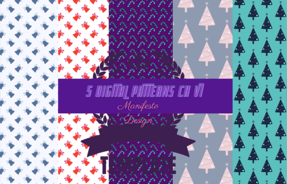 CHRISTMAS Digital Paper Pattern V7: A Fresh, Versatile Design for Creative Projects