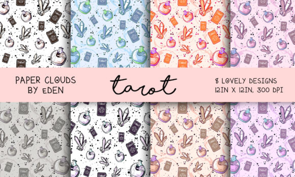 Explore the Magic of Occult Tarot Digital Paper Bundle