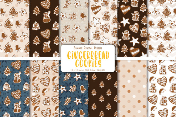 Gingerbread Cookies Christmas Paper for Creative and Practical Uses