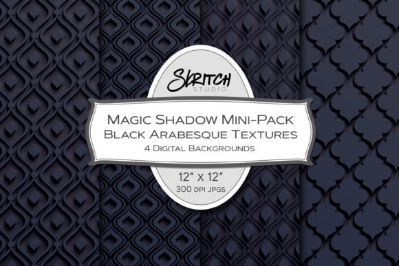 Magic Shadow Black Arabesque Mini Pack: Elevate Your Creative Projects with Depth and Elegance