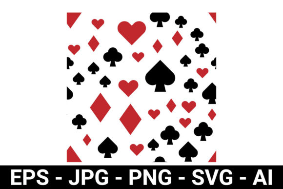Playing Cards Seamless Pattern: A Strategic Design Element for Creative and Business Use