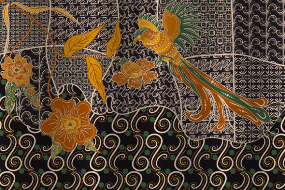 Traditional Batik Motif: A Timeless Blend of Floral, Bird, and Vintage Colors
